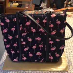 Vera Bradley Small Trimmed Vera Flamingo Fiesta